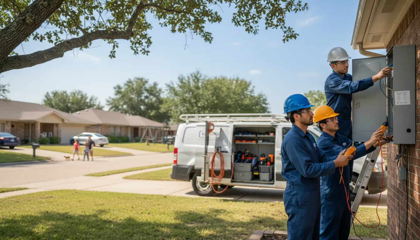 Certified electrician providing emergency electrical services in Scott, AR